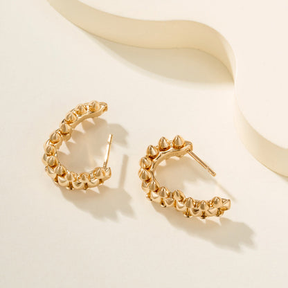 [Dawnora Jewelry]CLASH MINI HOOP EARRINGS