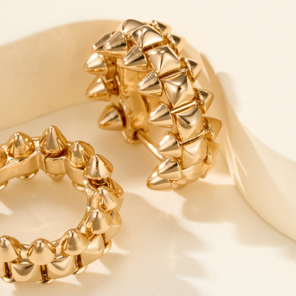 [Dawnora Jewelry]CLASH MINI HOOP EARRINGS
