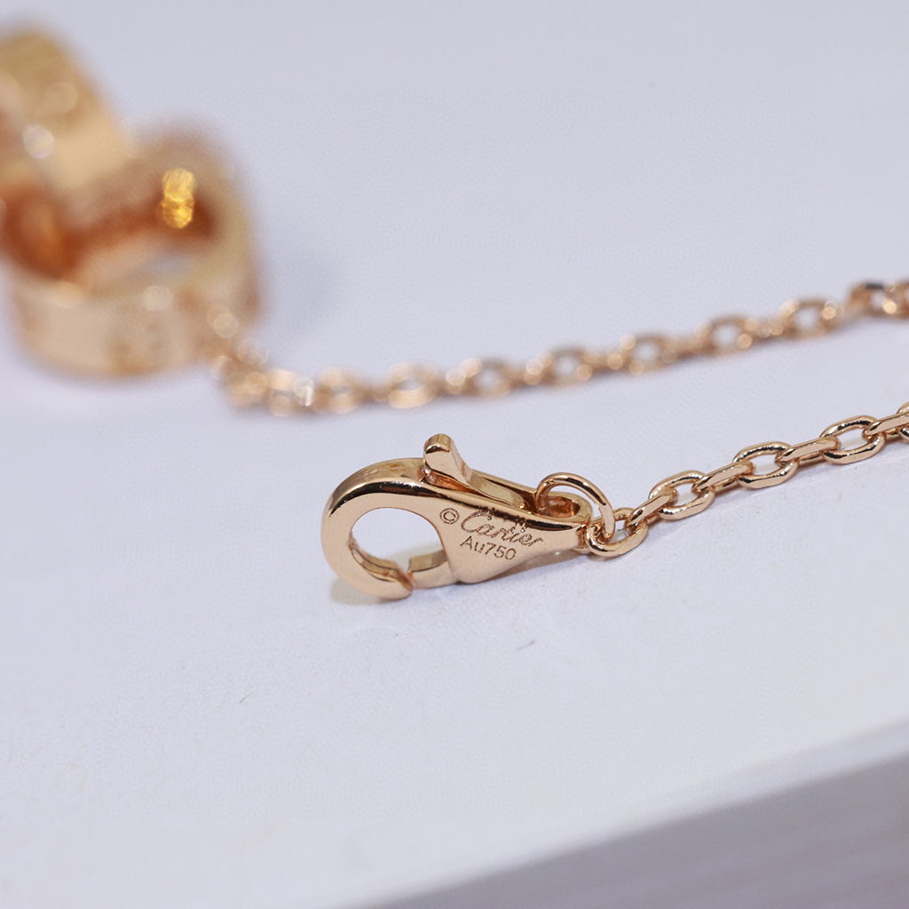 [Dawnora Jewelry]LOVE DOUBLE RING NECKLACE