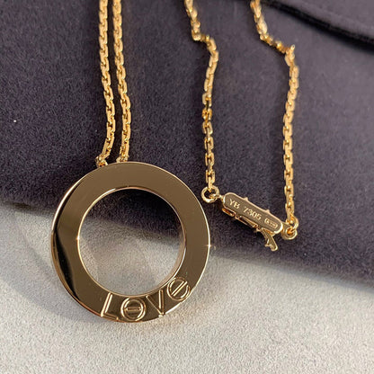 [Dawnora Jewelry]LOVE NECKLACE 16MM 3 DIAMONDS