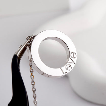 [Dawnora Jewelry]LOVE NECKLACE 16MM  FULL DIAMOND