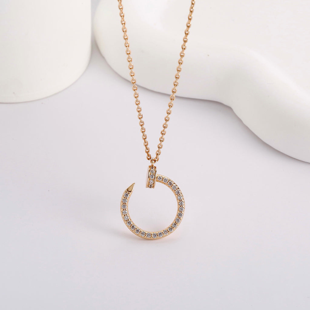 [Dawnora Jewelry]JUSTE NECKLACE FULL DIAMOND