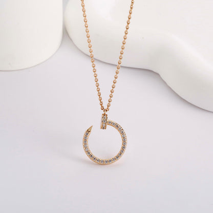 [Dawnora Jewelry]JUSTE NECKLACE FULL DIAMOND