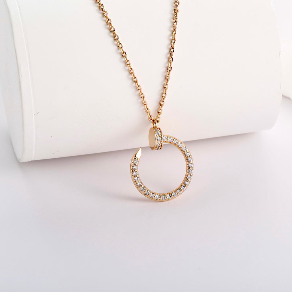 [Dawnora Jewelry]JUSTE NECKLACE FULL DIAMOND