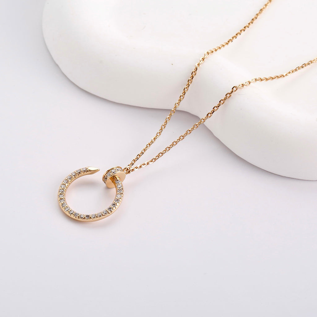 [Dawnora Jewelry]JUSTE NECKLACE FULL DIAMOND