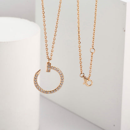 [Dawnora Jewelry]JUSTE NECKLACE FULL DIAMOND