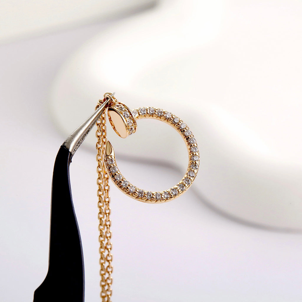 [Dawnora Jewelry]JUSTE NECKLACE FULL DIAMOND