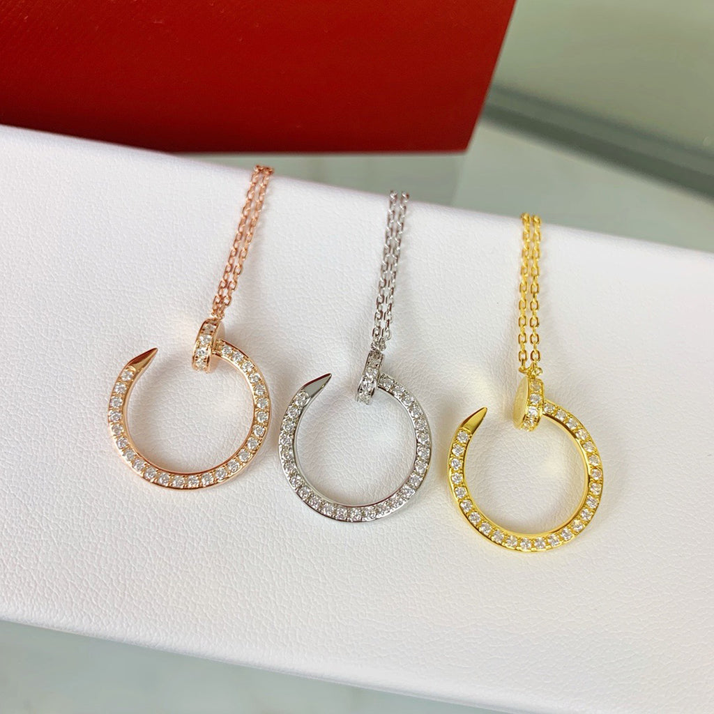 [Dawnora Jewelry]JUSTE NECKLACE FULL DIAMOND