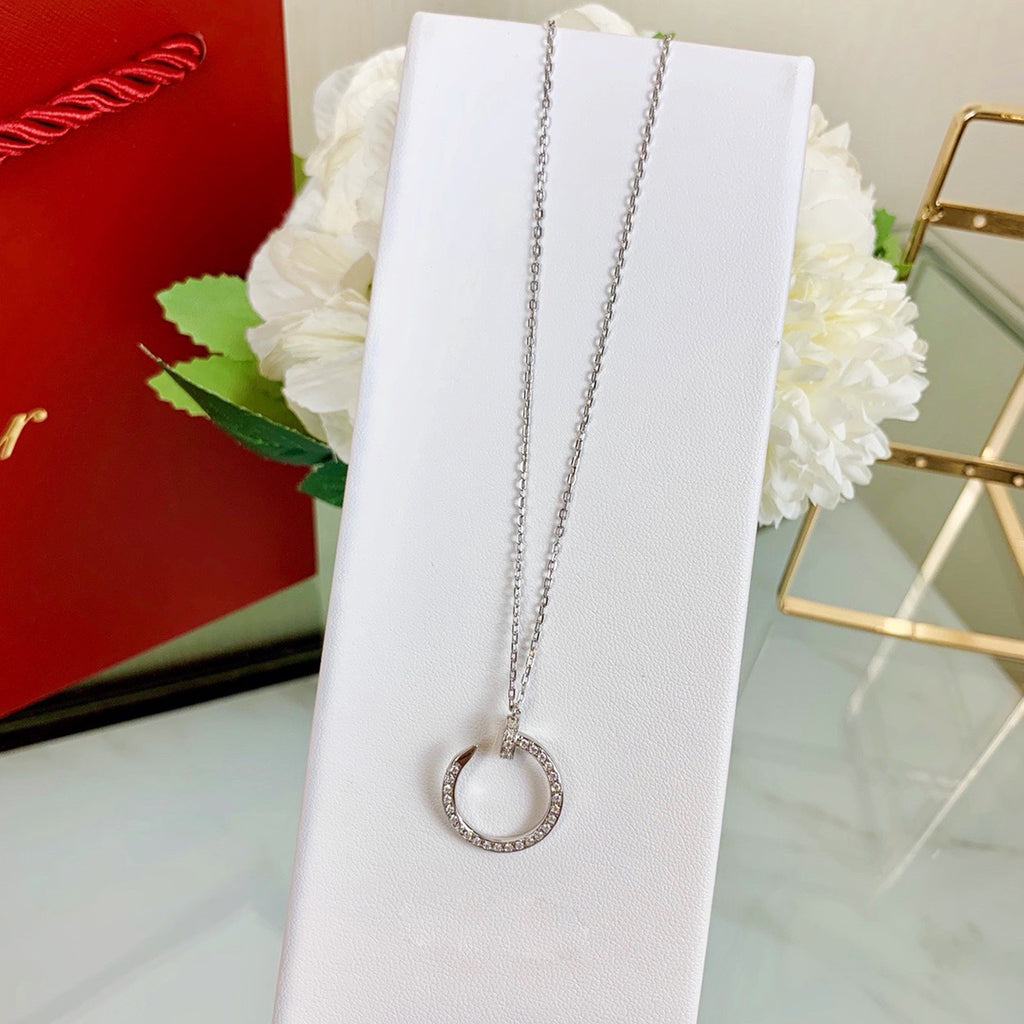 [Dawnora Jewelry]JUSTE NECKLACE FULL DIAMOND
