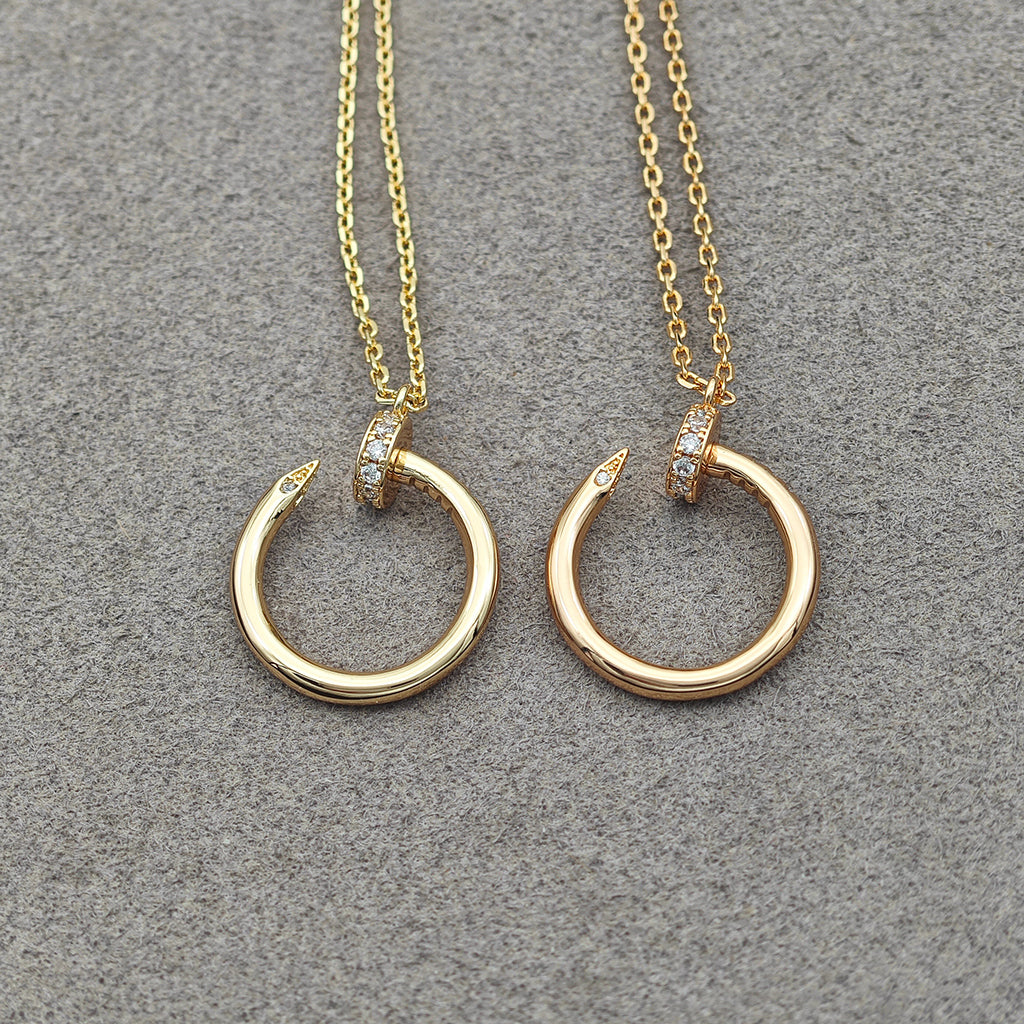 [Dawnora Jewelry]JUSTE NECKLACE HALF DIAMOND