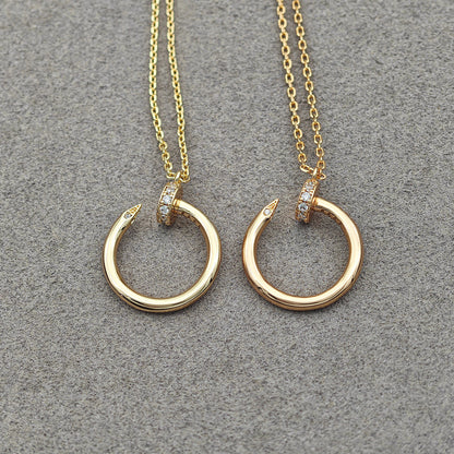 [Dawnora Jewelry]JUSTE NECKLACE HALF DIAMOND