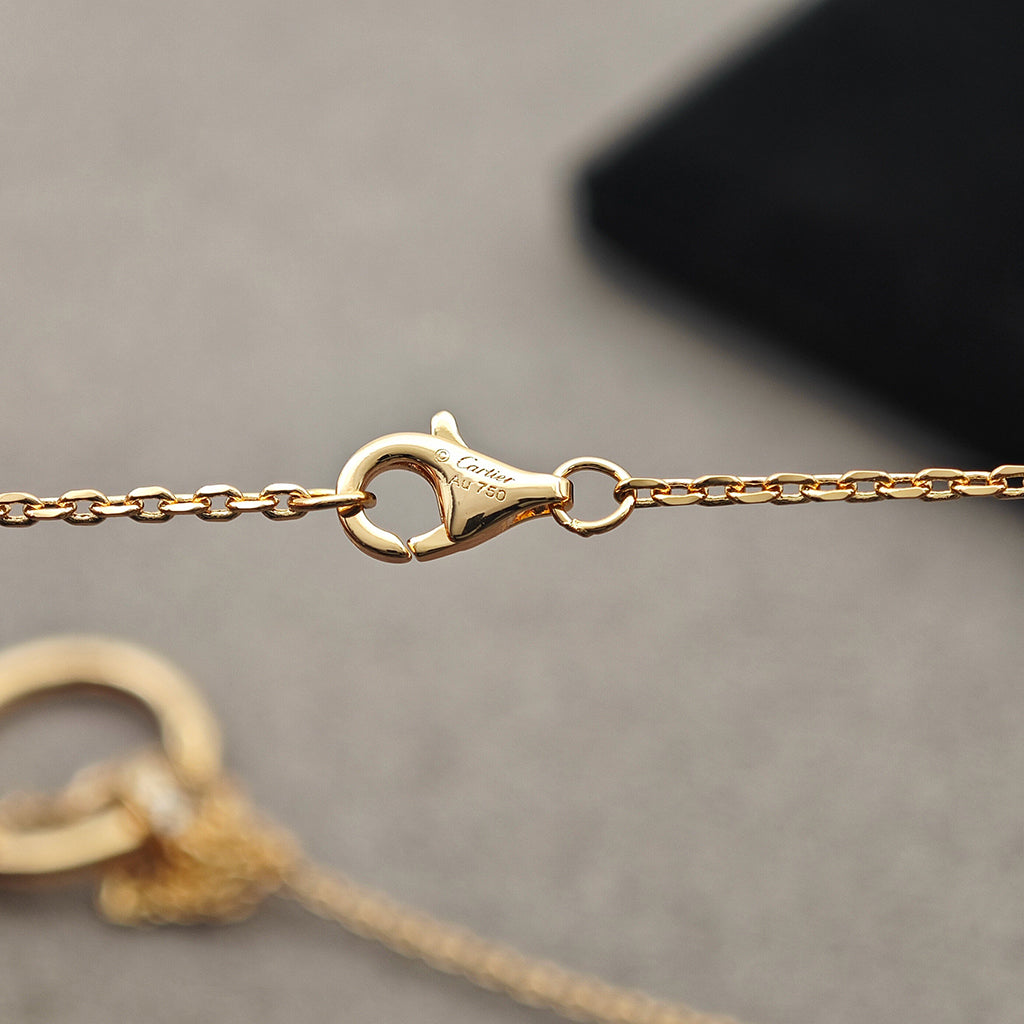 [Dawnora Jewelry]JUSTE NECKLACE HALF DIAMOND