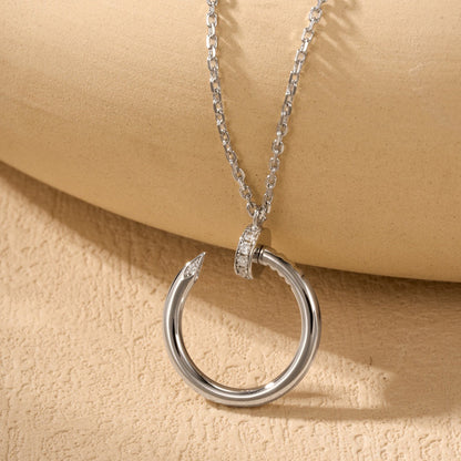 [Dawnora Jewelry]JUSTE NECKLACE HALF DIAMOND