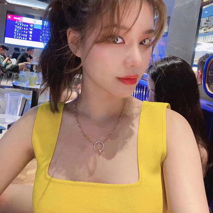 [Dawnora Jewelry]JUSTE NECKLACE FULL DIAMONDS