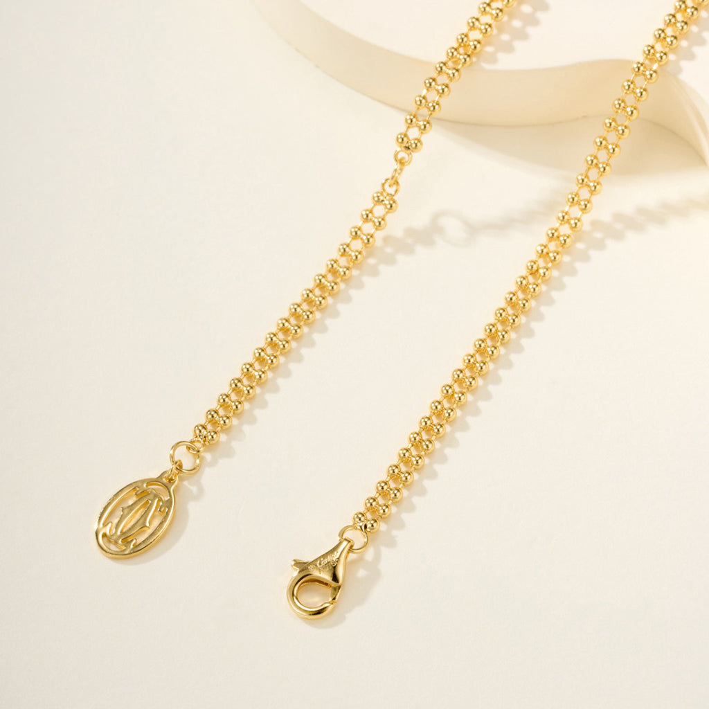 [Dawnora Jewelry]TRINITY LARGE FULL DIAMOND  NECKLACE