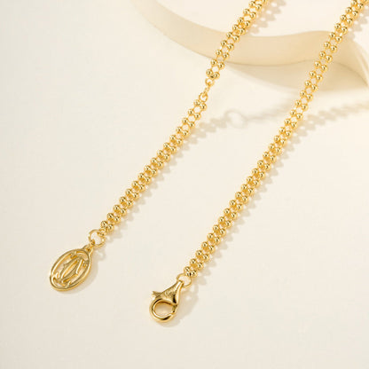 [Dawnora Jewelry]TRINITY LARGE FULL DIAMOND  NECKLACE