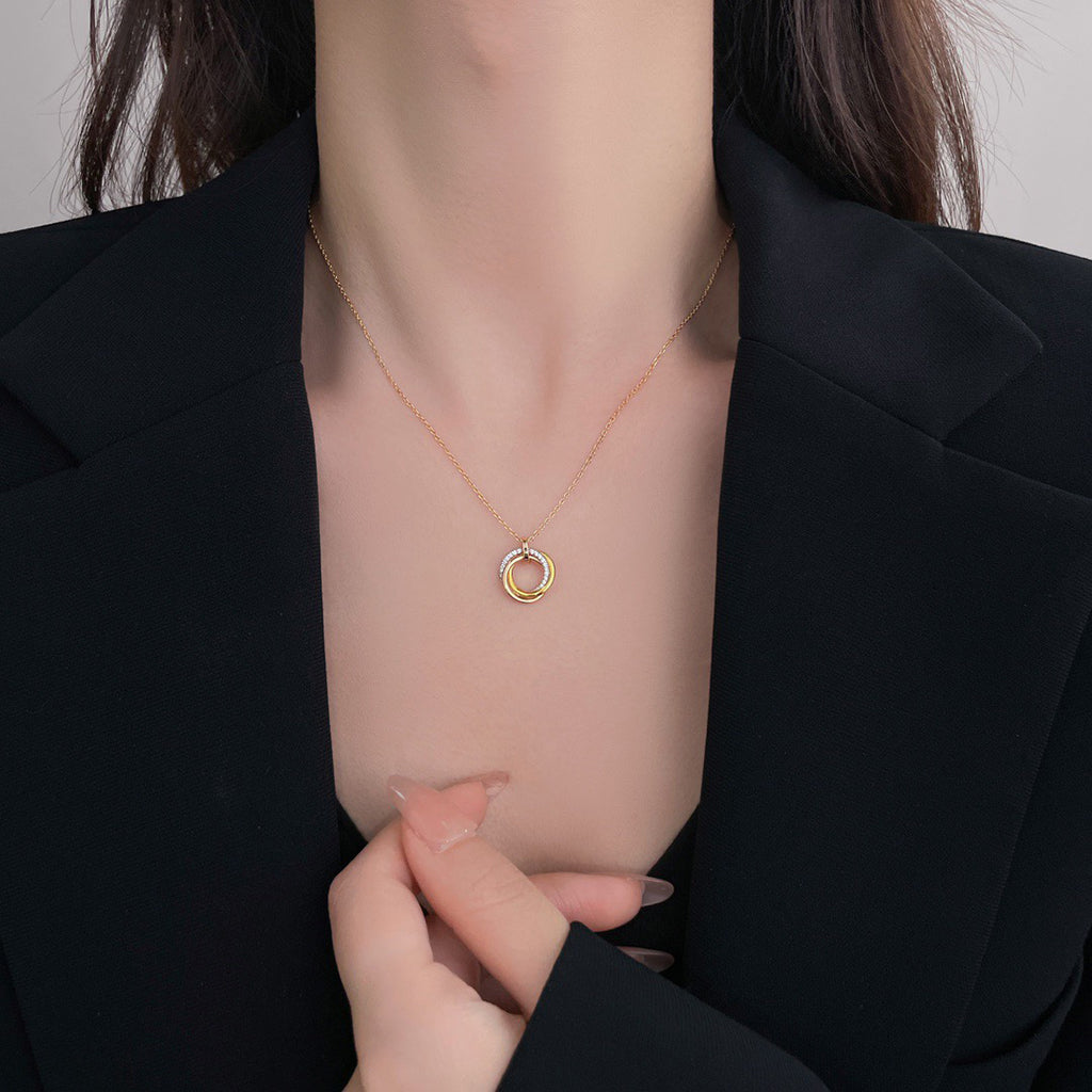 [Dawnora Jewelry]TRINITY SMALL NECKLACE