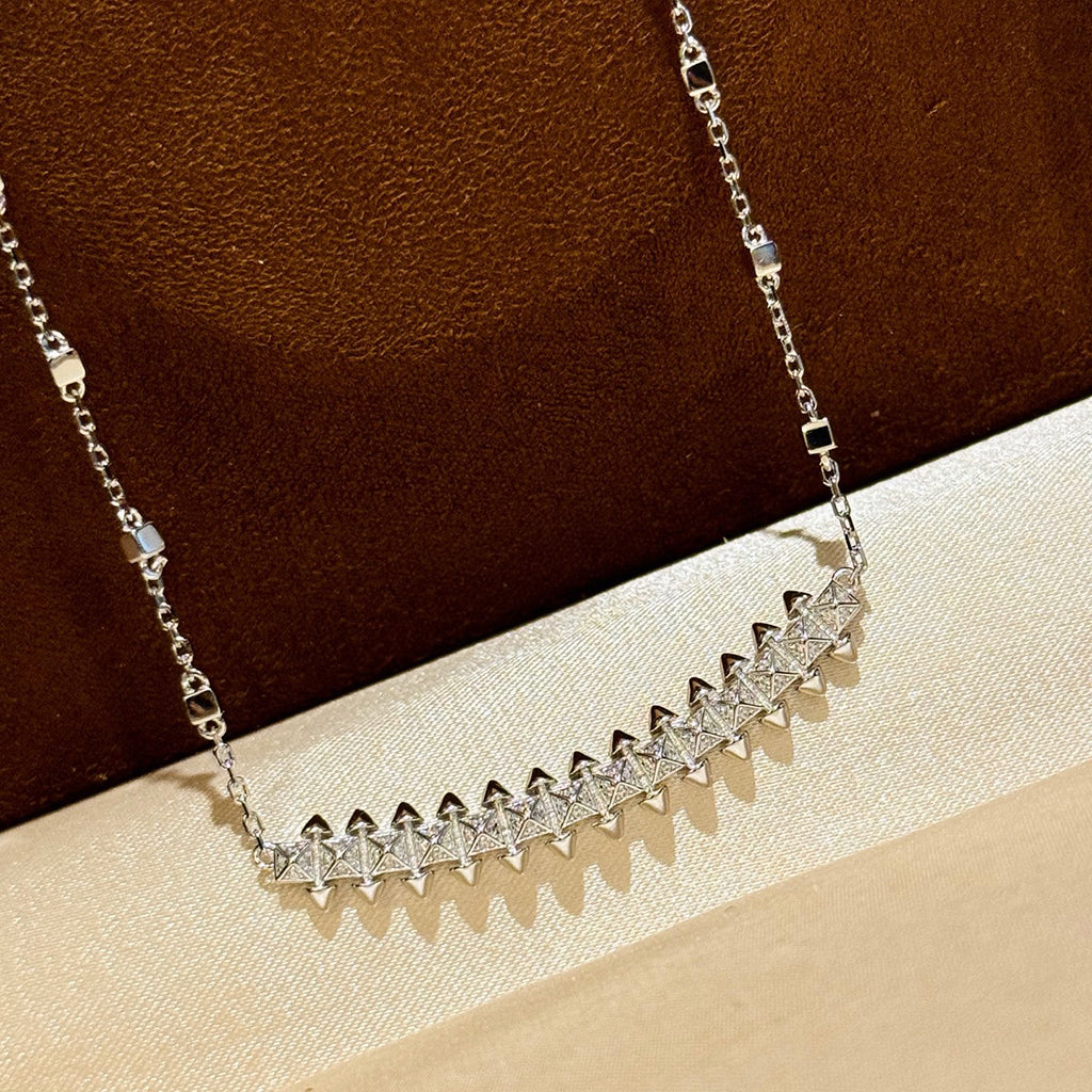 [Dawnora Jewelry]CLASH  SMALL FULL DIAMOND NECKLACE