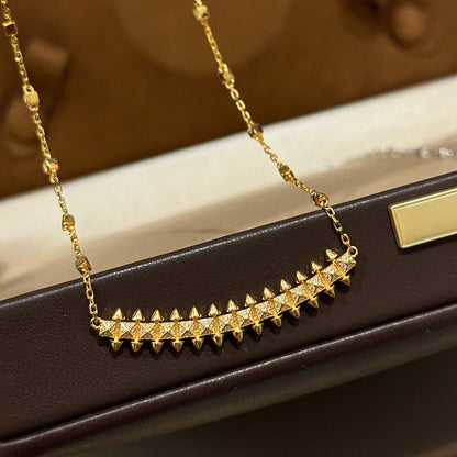 [Dawnora Jewelry]CLASH  SMALL FULL DIAMOND NECKLACE