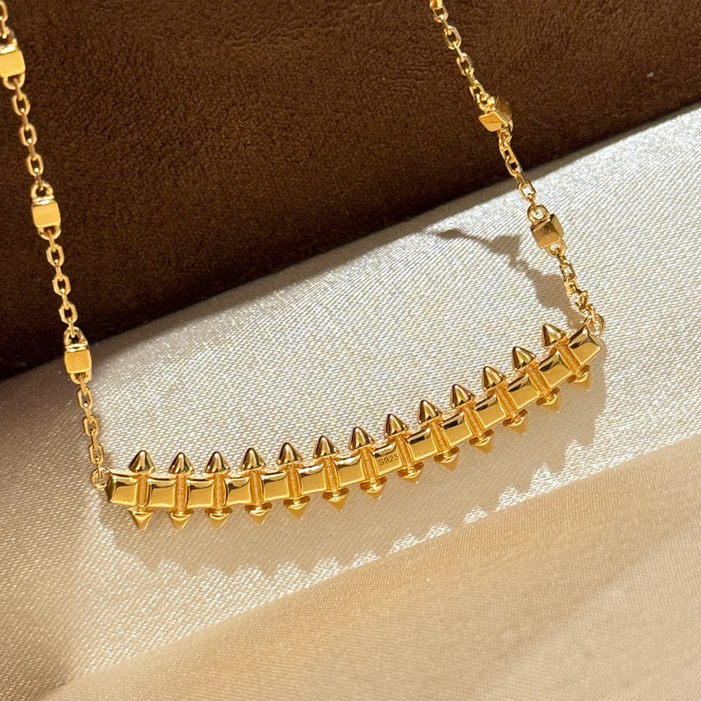 [Dawnora Jewelry]CLASH  SMALL FULL DIAMOND NECKLACE