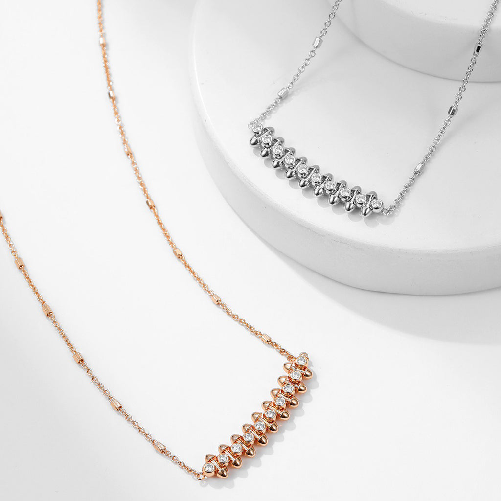 [Dawnora Jewelry]CLASH  MEDIUM DIAMOND NECKLACE