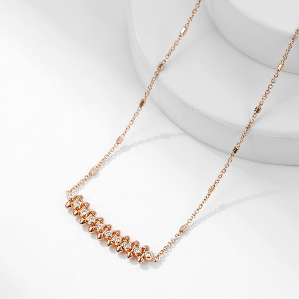 [Dawnora Jewelry]CLASH  MEDIUM DIAMOND NECKLACE