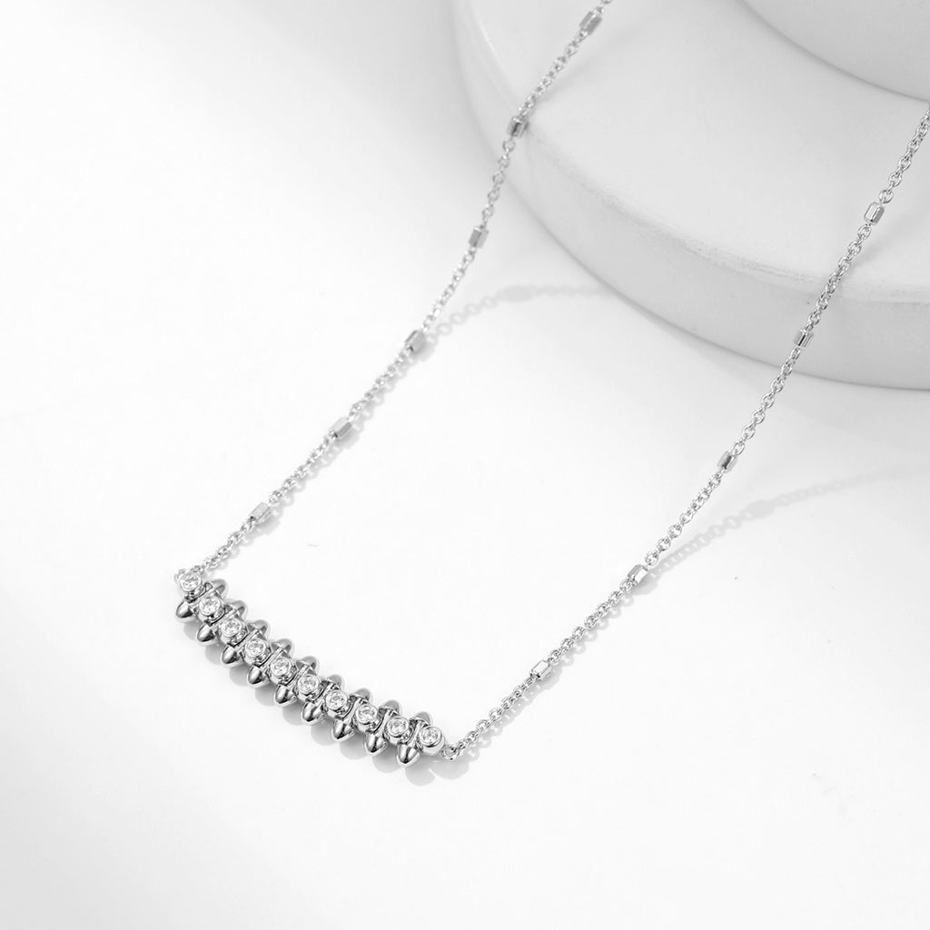 [Dawnora Jewelry]CLASH  MEDIUM DIAMOND NECKLACE