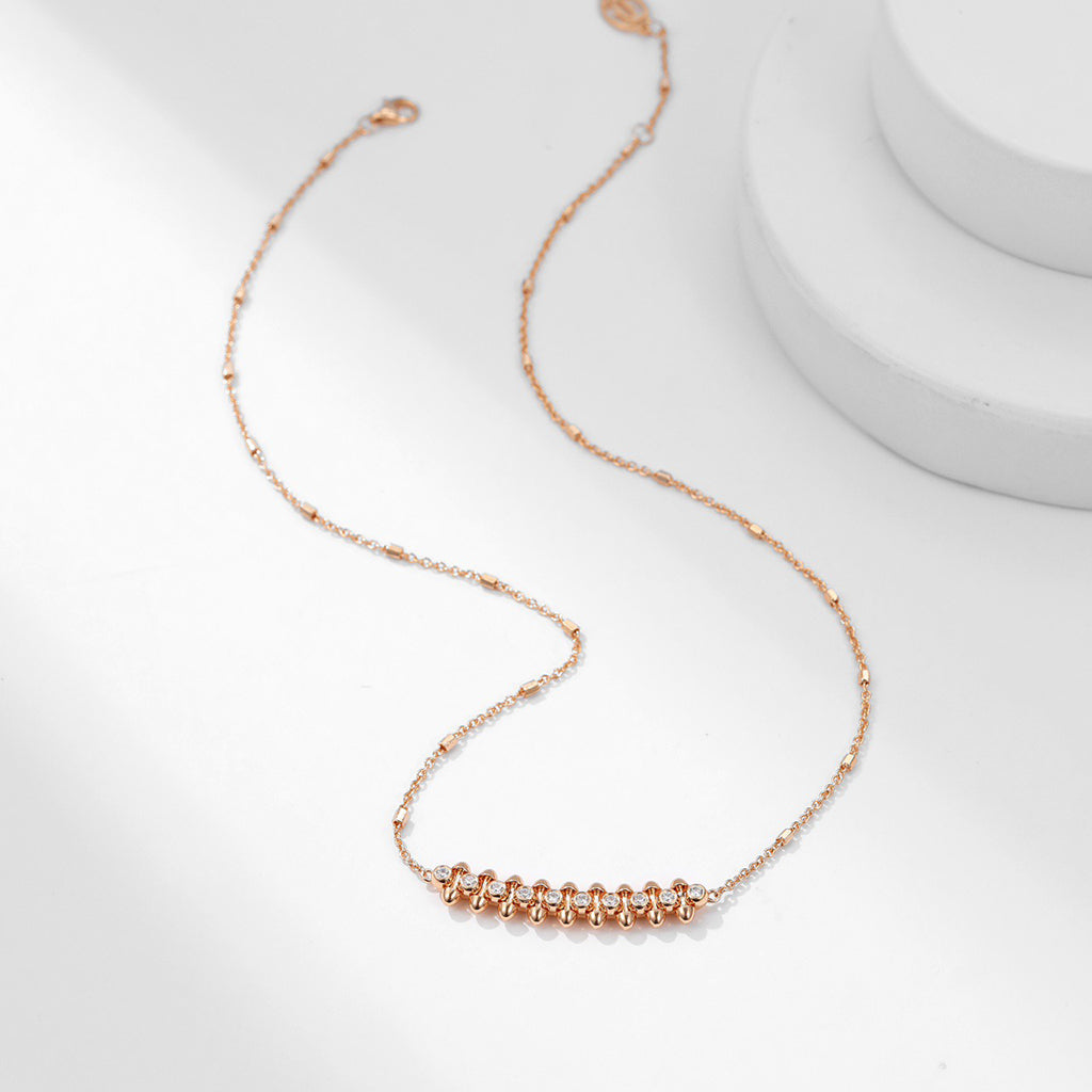 [Dawnora Jewelry]CLASH  MEDIUM DIAMOND NECKLACE