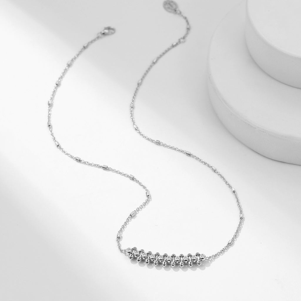 [Dawnora Jewelry]CLASH  MEDIUM DIAMOND NECKLACE