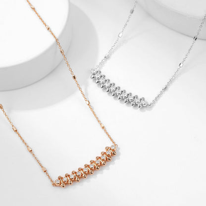 [Dawnora Jewelry]CLASH  MEDIUM DIAMOND NECKLACE