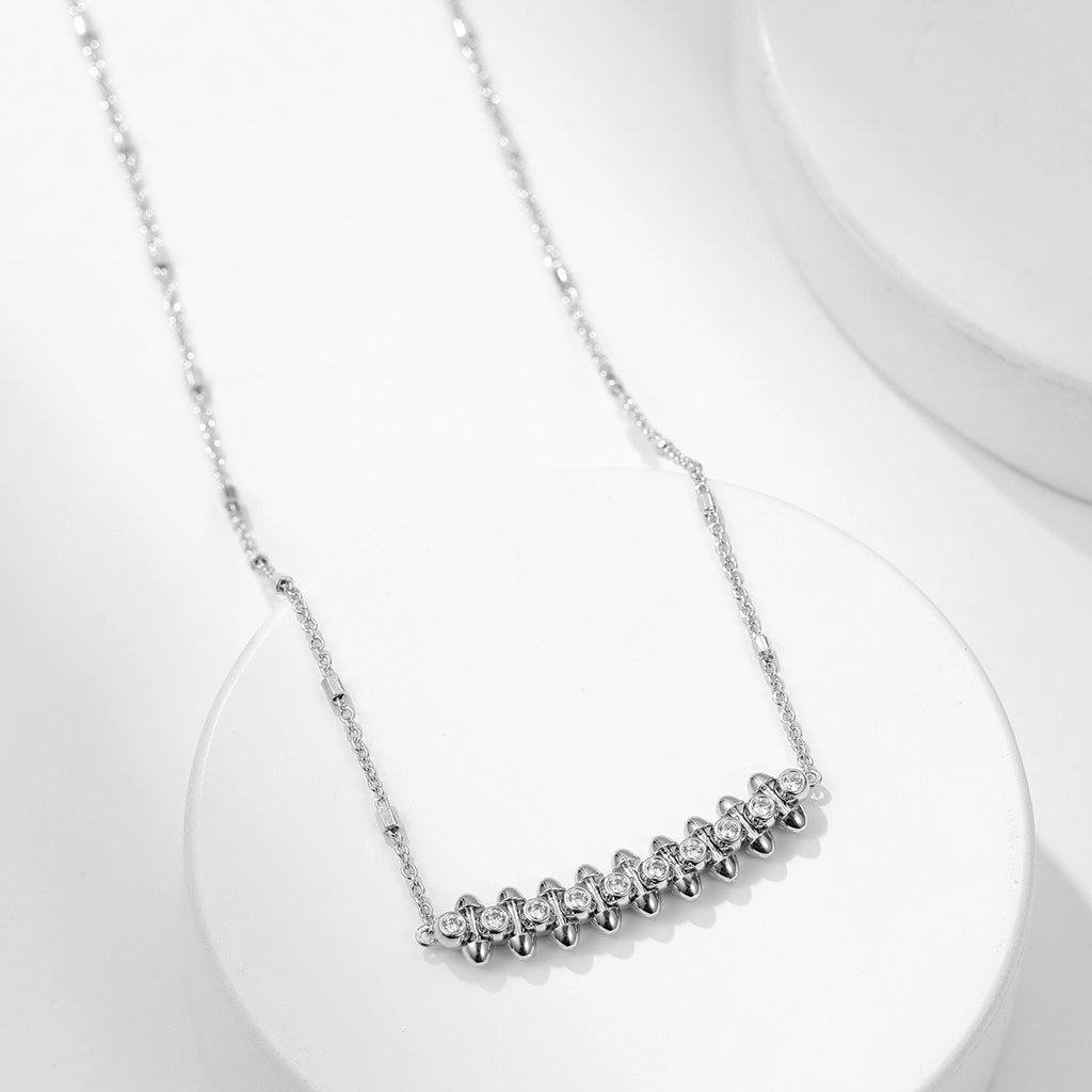 [Dawnora Jewelry]CLASH  MEDIUM DIAMOND NECKLACE