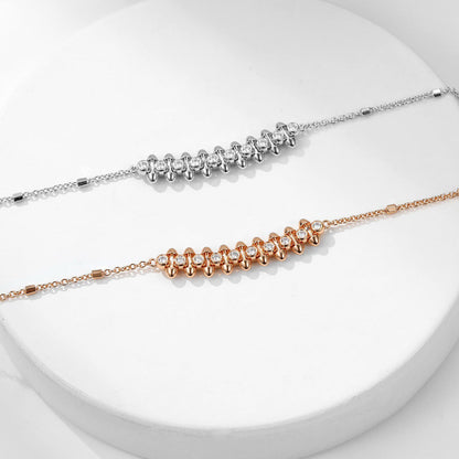 [Dawnora Jewelry]CLASH  MEDIUM DIAMOND NECKLACE
