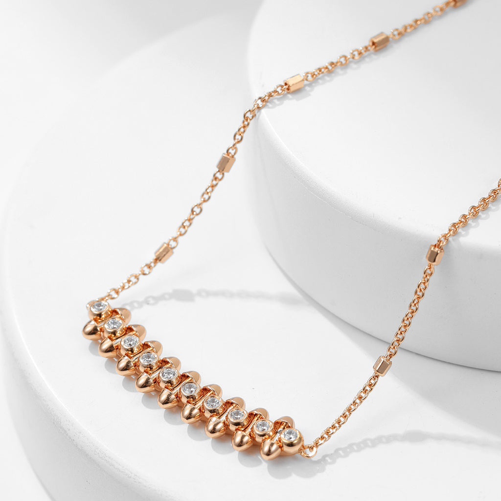 [Dawnora Jewelry]CLASH  MEDIUM DIAMOND NECKLACE