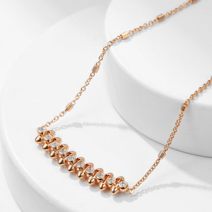 [Dawnora Jewelry]CLASH  MEDIUM DIAMOND NECKLACE