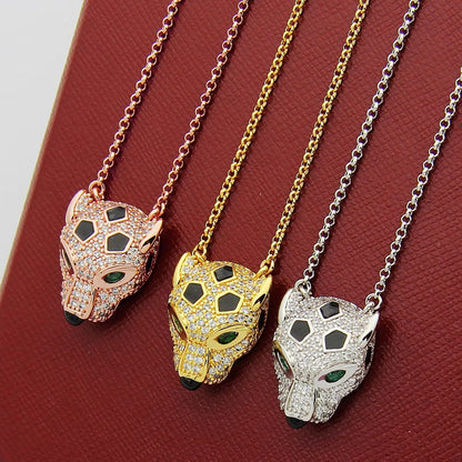 [Dawnora Jewelry]PANTHERE FULL DIAMOND NECKLACE