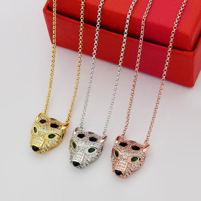 [Dawnora Jewelry]PANTHERE FULL DIAMOND NECKLACE