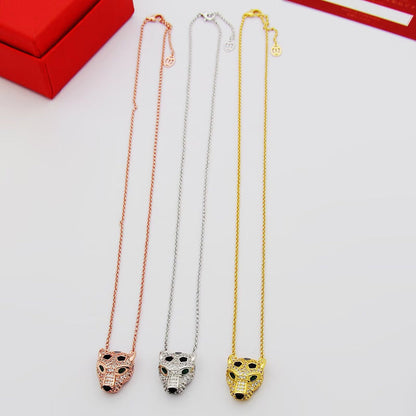 [Dawnora Jewelry]PANTHERE FULL DIAMOND NECKLACE