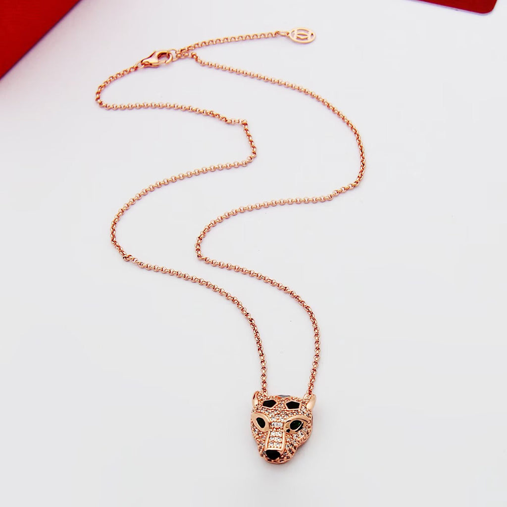 [Dawnora Jewelry]PANTHERE FULL DIAMOND NECKLACE