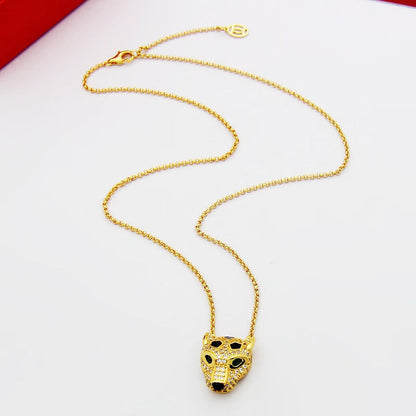 [Dawnora Jewelry]PANTHERE FULL DIAMOND NECKLACE