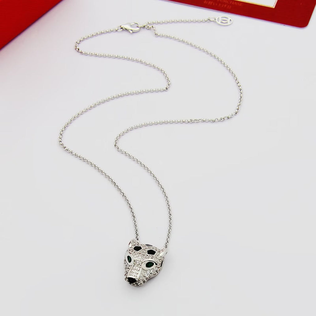 [Dawnora Jewelry]PANTHERE FULL DIAMOND NECKLACE