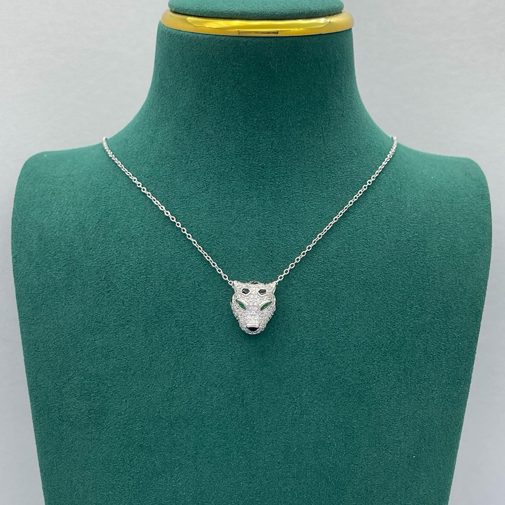 [Dawnora Jewelry]PANTHERE FULL DIAMOND NECKLACE
