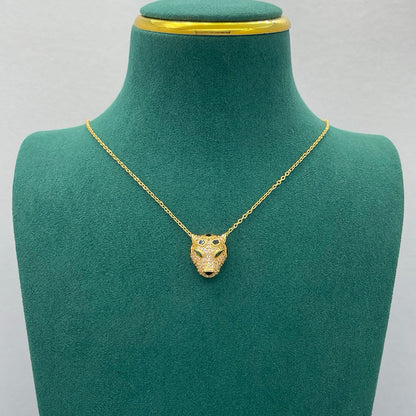[Dawnora Jewelry]PANTHERE FULL DIAMOND NECKLACE