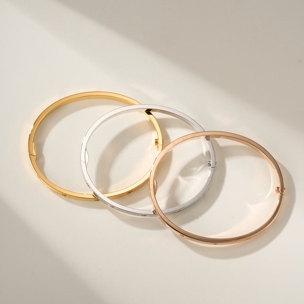 [Dawnora Jewelry]LOVE BRACELET 3.65MM 10 DIAMONDS