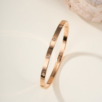 [Dawnora Jewelry]LOVE BRACELET 3.65MM 10 DIAMONDS