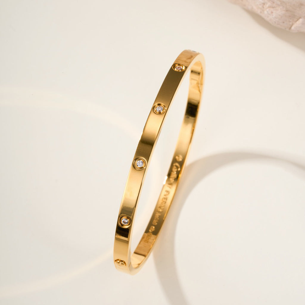 [Dawnora Jewelry]LOVE BRACELET 3.65MM 10 DIAMONDS