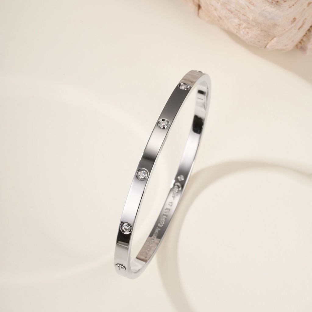 [Dawnora Jewelry]LOVE BRACELET 3.65MM 10 DIAMONDS