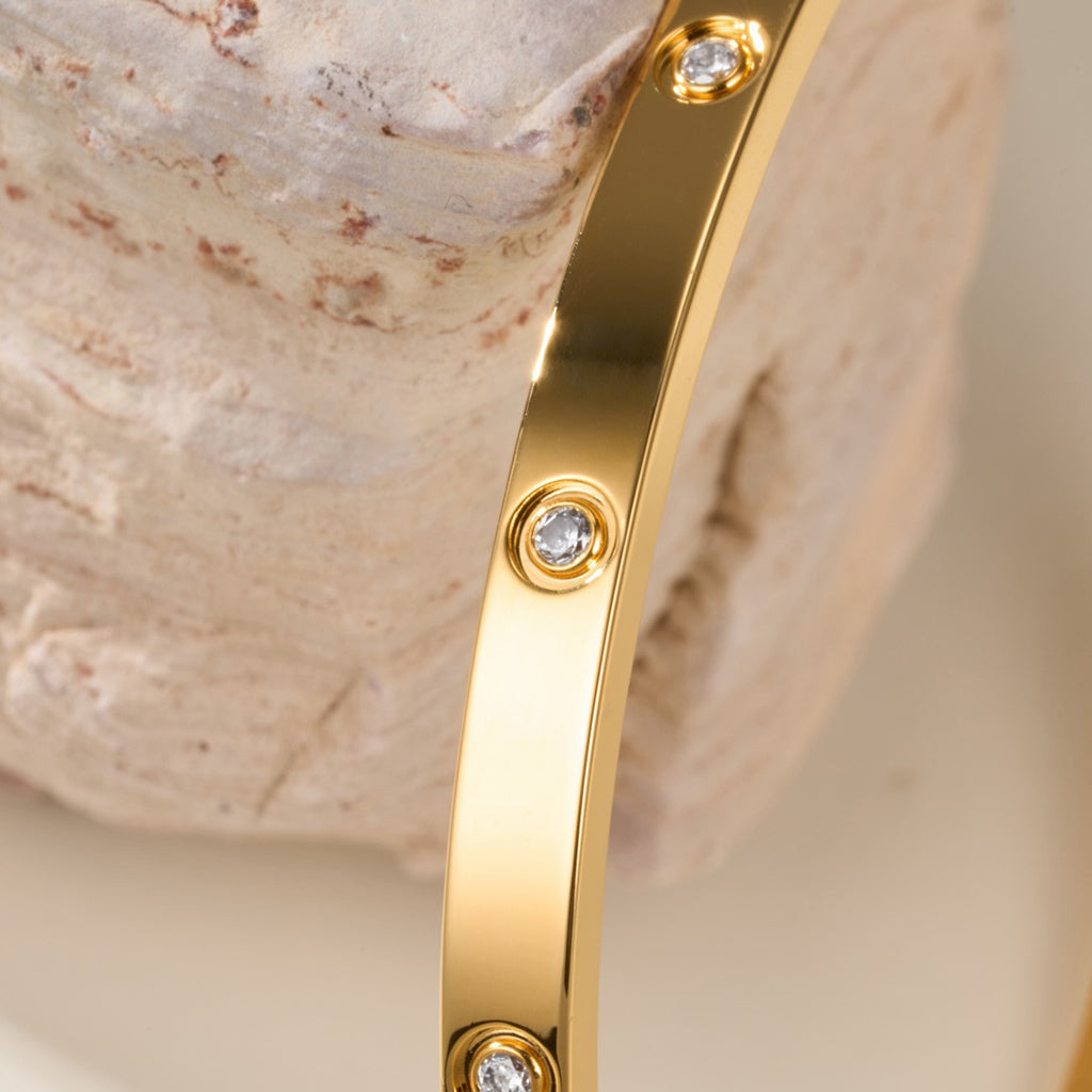 [Dawnora Jewelry]LOVE BRACELET 3.65MM 10 DIAMONDS