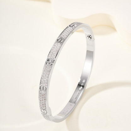 [Dawnora Jewelry]LOVE BRACELET 4.8MM DIAMOND-PAVED
