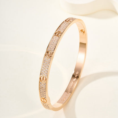 [Dawnora Jewelry]LOVE BRACELET 4.8MM DIAMOND-PAVED
