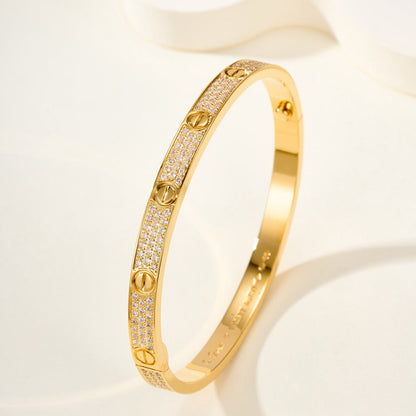 [Dawnora Jewelry]LOVE BRACELET 4.8MM DIAMOND-PAVED